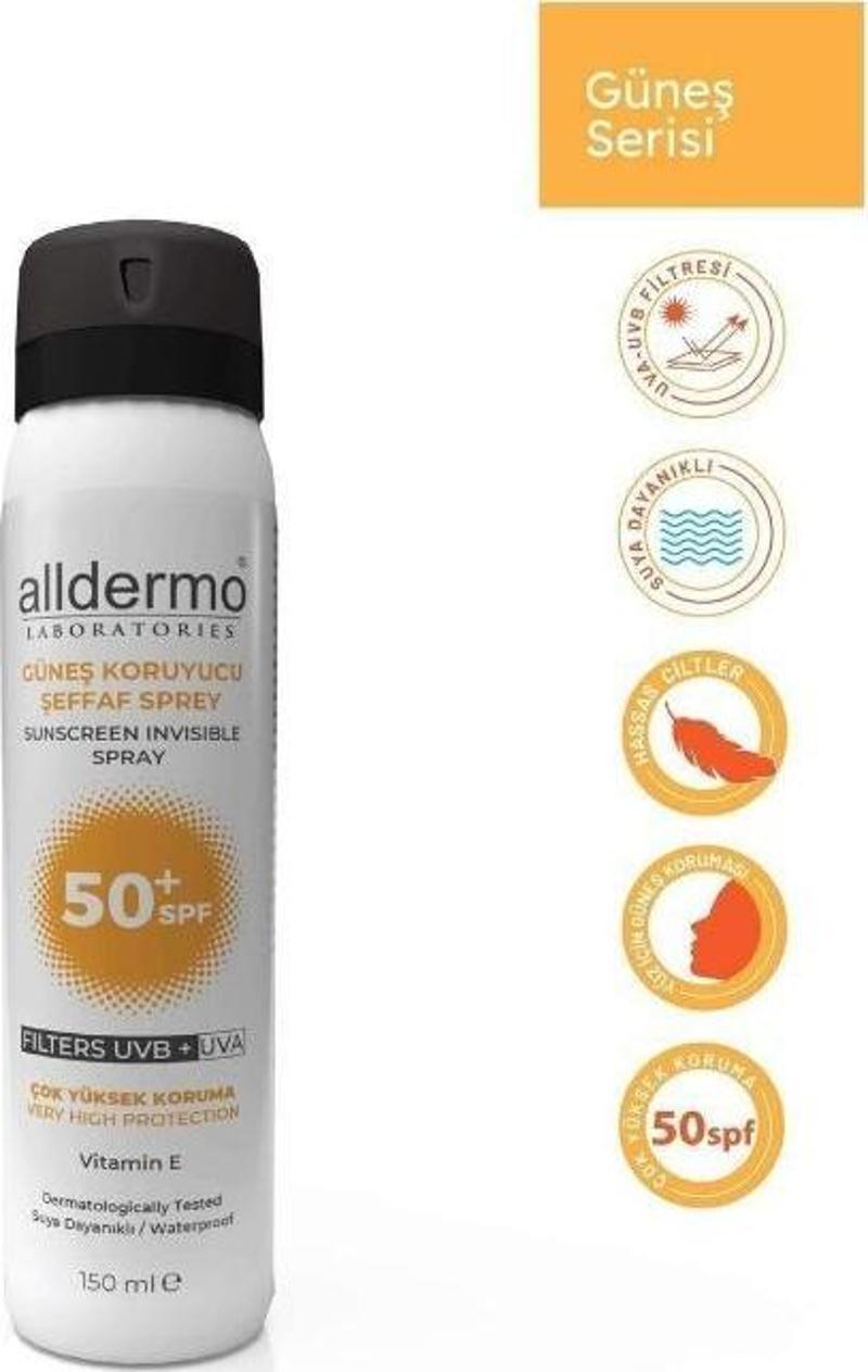 Güneş Koruyucu Şeffaf Sprey Spf50+ 150 Ml