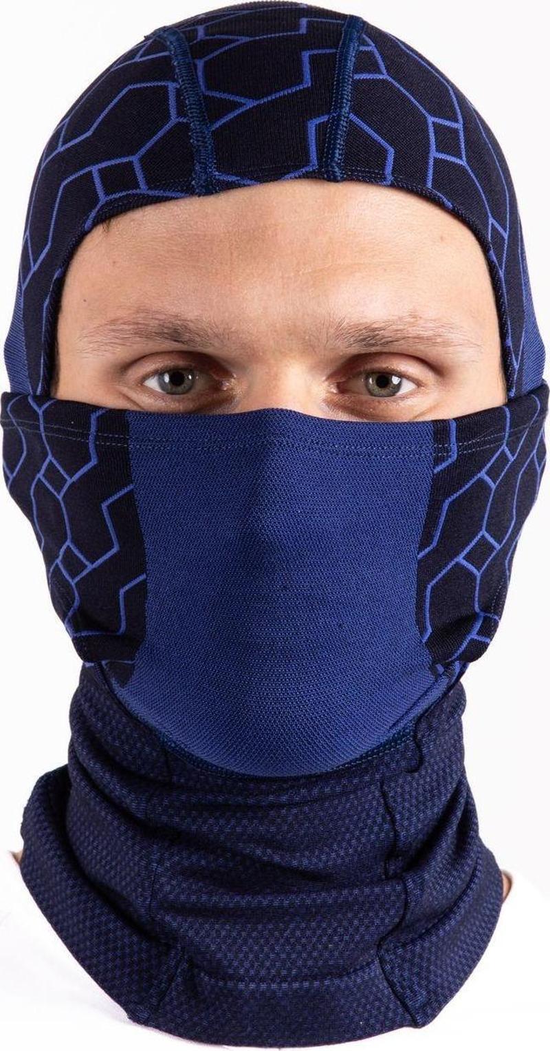Lacivert Balaklava Termal Kar Maskesi Unisex