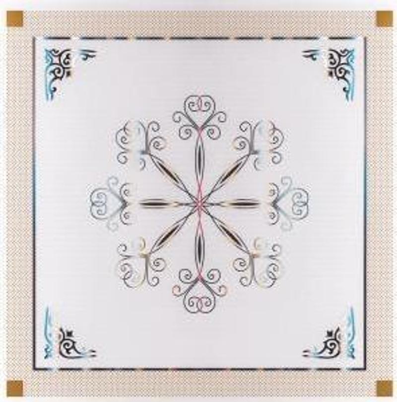 60x60 Pvc Elit Desen Asma Tavan Paneli 1Paket 20Ad 7.2m2