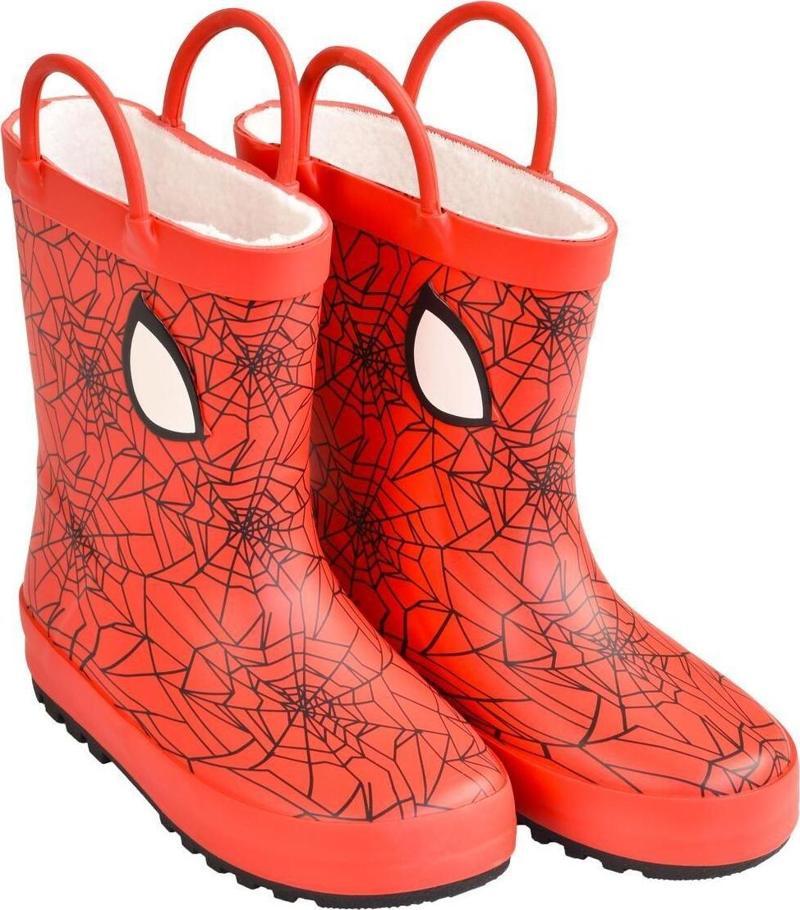 Spıderman Kırmızı Erkek Çocuk Yağmur Çizmesi