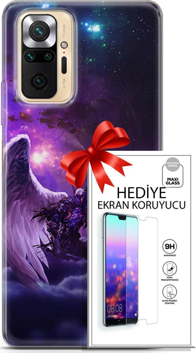 Xiaomi Redmi Note 10S Kılıf Orijinal Seri Cardano 23 Melek Telefon Kabı Ve Ekran Koruyucu