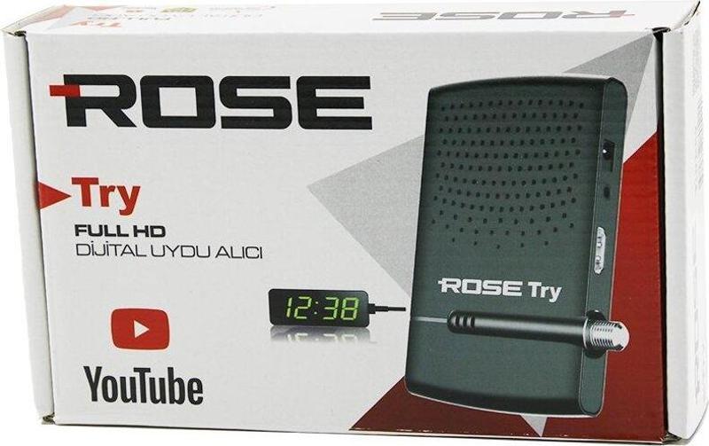 ROSE TRY FULL HD DİJİTAL UYDU ALICISI  1080P - HDMI - WİFİ - AV - YOUTUBE-Findit