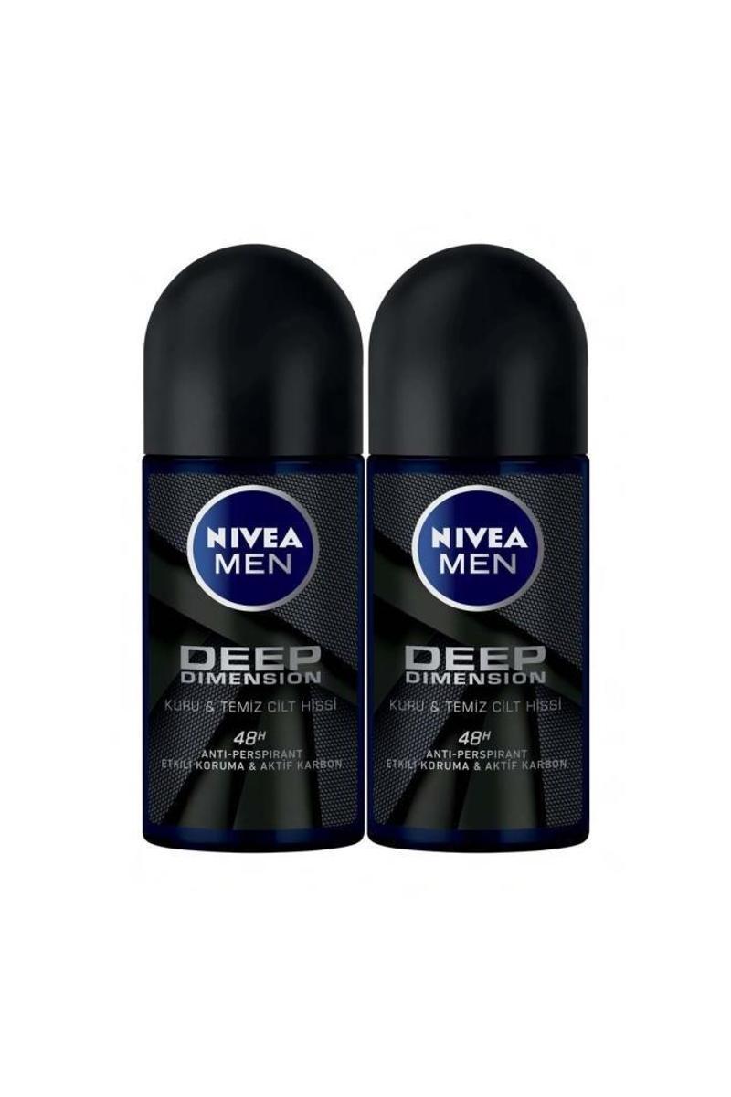 Men Deep Dımensıon Roll On Deodorant Erkek 50Ml 2'Li Avantaj Paketi