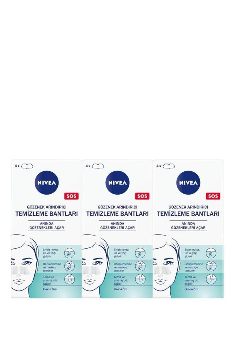 NIVEA SİYAH NOKTA & T - BÖLGESİ BANTLAR x3