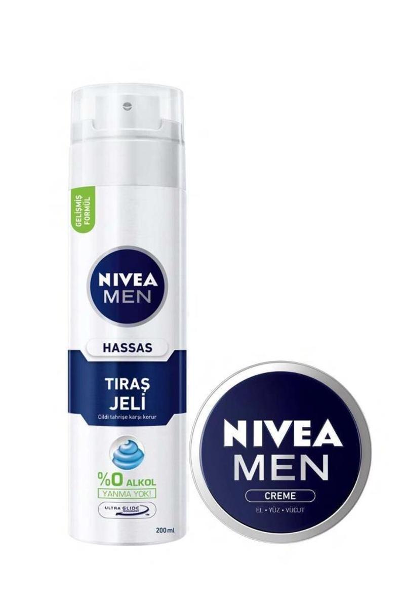 Nıvea Tıraş Jeli Hassas + Men Crème 30 Ml