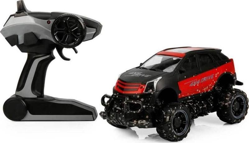 1:18 Uzaktan Kumandalı 4x4 Crazy Off-Road Araba 2.4 Ghz Usbj Şarj Kırmızı Siyah