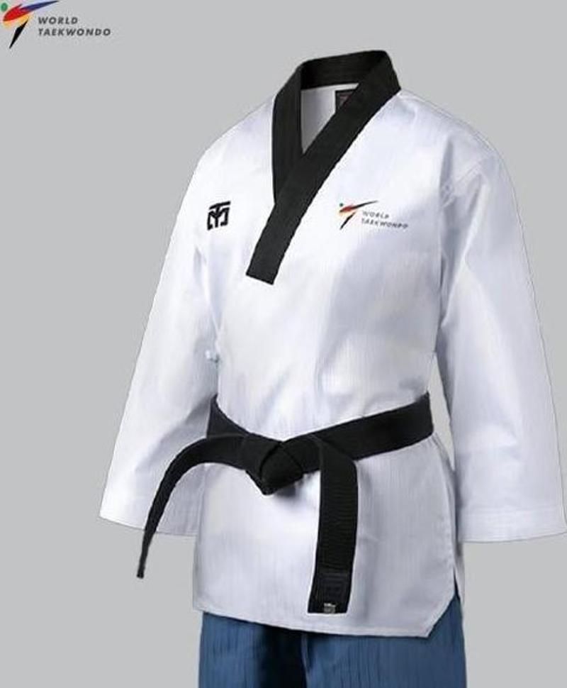 Mooto Siyah Yaka Wt Taekwondo Elbisesi 180