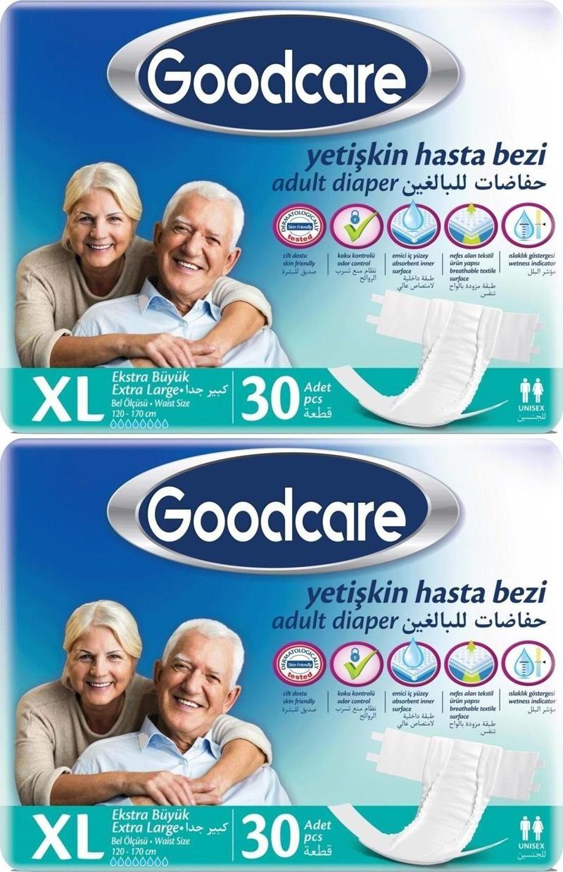 Hasta Bezi Yetişkin Bel Bantlı Tekstil Yüzey Xl Extra Large - Ekstra Büyük 60 Adet (2Pk x 30)