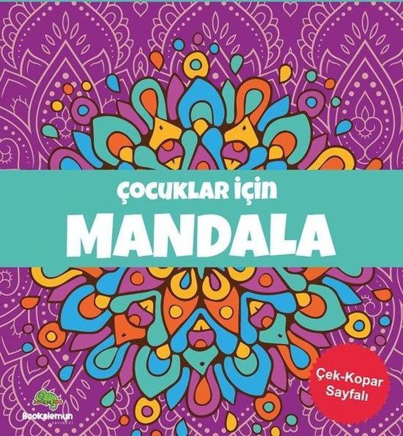 Çocuklar İçin Mandala - Mor