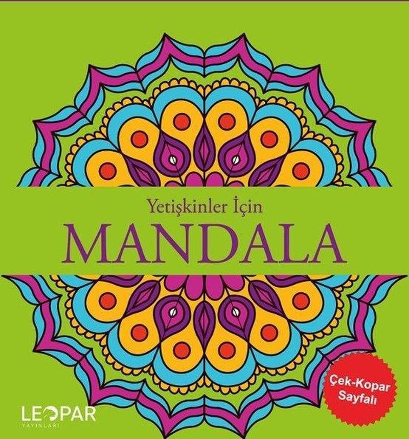 Yetişkinler İçin Mandala - Yeşil