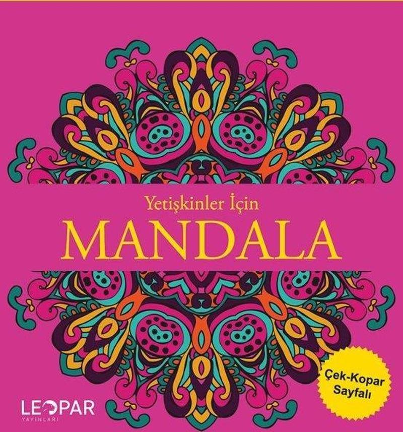 Yetişkinler İçin Mandala - Pembe