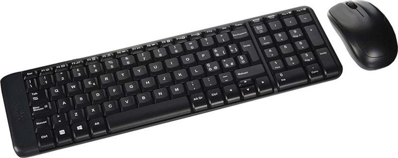 MK220 Kablosuz Türkçe Klavye Mouse Seti - Siyah