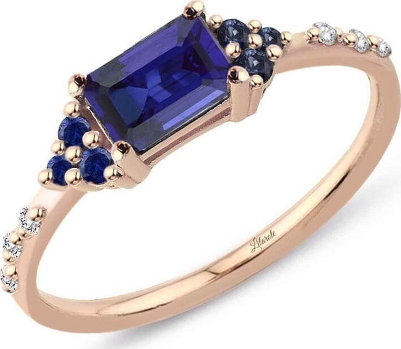 Delazul Rose Safir Yüzük