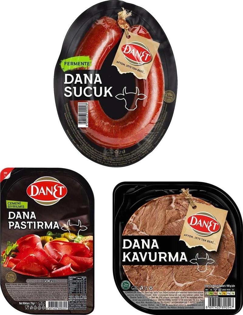 Dana Sucuk-Pastırma-Kavurma 3 lü Lezzet Paketi