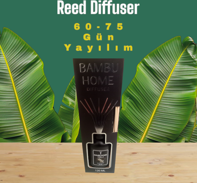 BAMBUHOME UZUN ÖMÜRLÜ ODAKOKUSU VANİLYA 120 ML  REED DIFFUSER