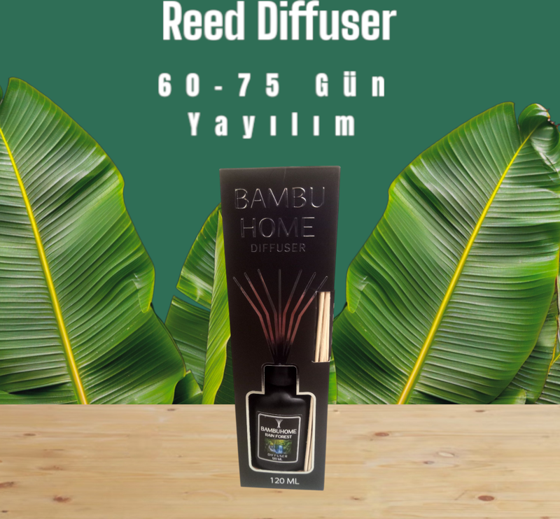 BAMBUHOME RAİN FOREST  1.KALİTE   120 ML REED DIFFUSER   