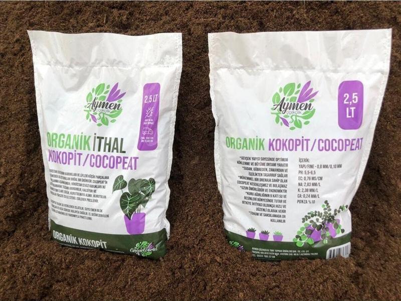 2 Adet Özel Karışımlı Cocopeat Ponza Katkılı 2,5 Litre Iç Ve Dış Mekan Bitki Yetiştirme Toprağı