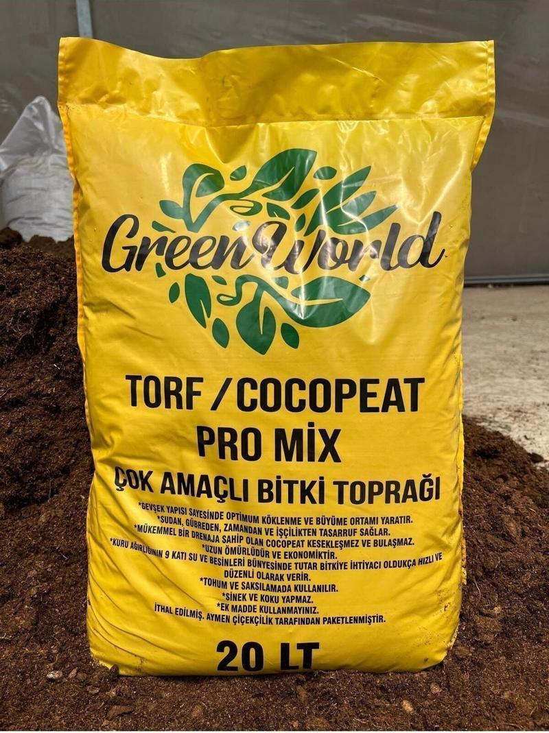 20 Litre Ithal Çok Amaçlı Bitki Toprağı Torf Cocopeat Ponza Taşı - Kokopit Özel Karışım Saksı Harcı