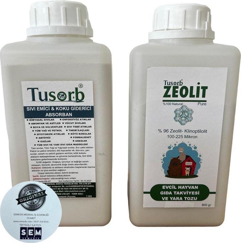 İkili Set Zeolit Hayvan Yem Katkısı Ve Sıvı Koku Emici Birlikte