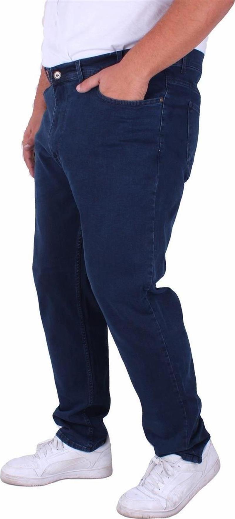 Regular Fit Likralı Büyük Beden Erkek Jean Pantolon-7204