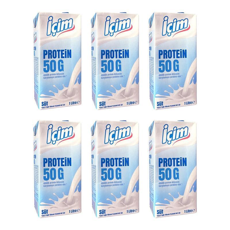 Süt Yüksek Protein 50G 1 lt x 6 Adet