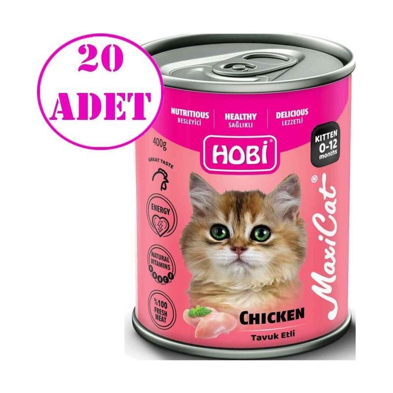 Maxicat Tavuklu Yavru Kedi Konservesi 400 gr 20 Ad