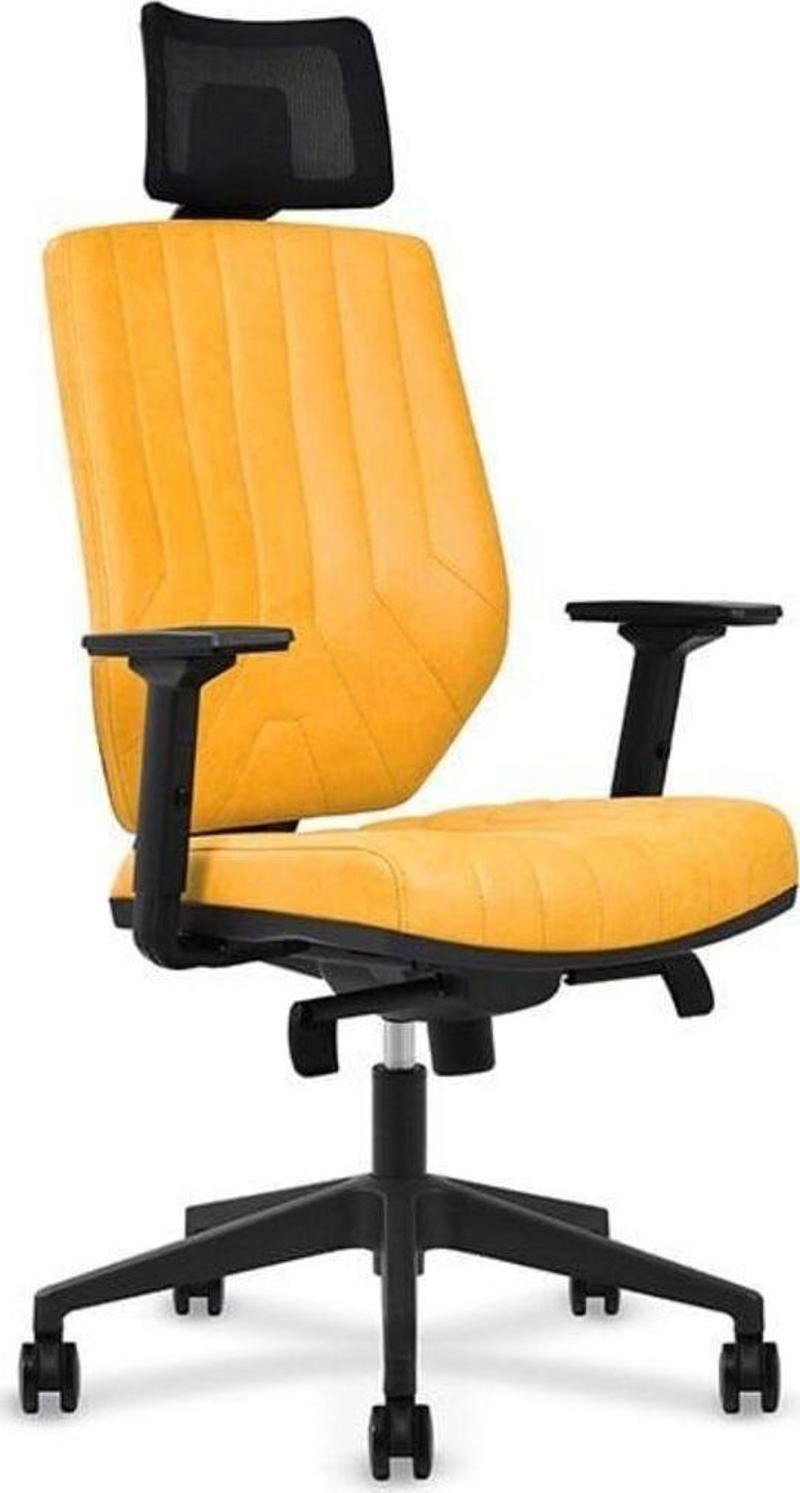 Fusion Yellow Deri Yönetici Koltuğu