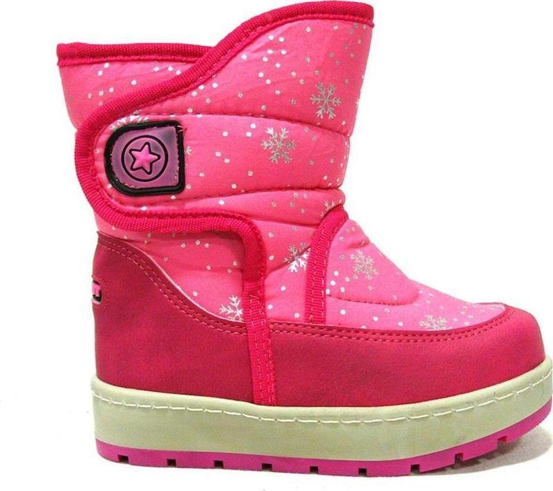Pembe Fuşya SnowBot Kürklü Cırtlı Çocuk Kar Botu
