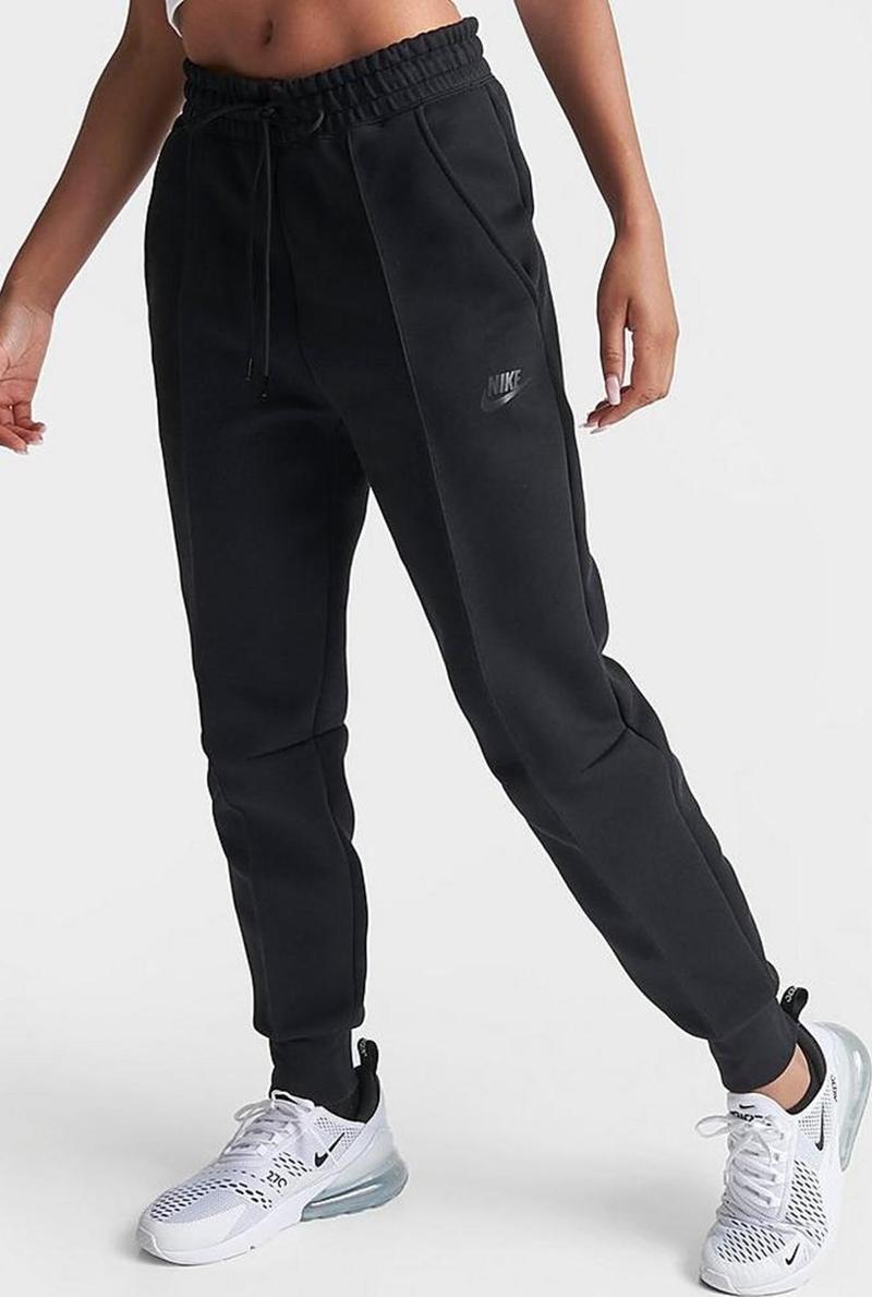 Sportswear Tech Fleece Standart Fit Mid Rise Jogger Black Kadın Eşofman Altı Siyah