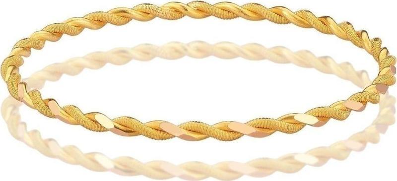 10 Gr (Gram) 22 Ayar Işçiliksiz Paftalı Burma Bilezik