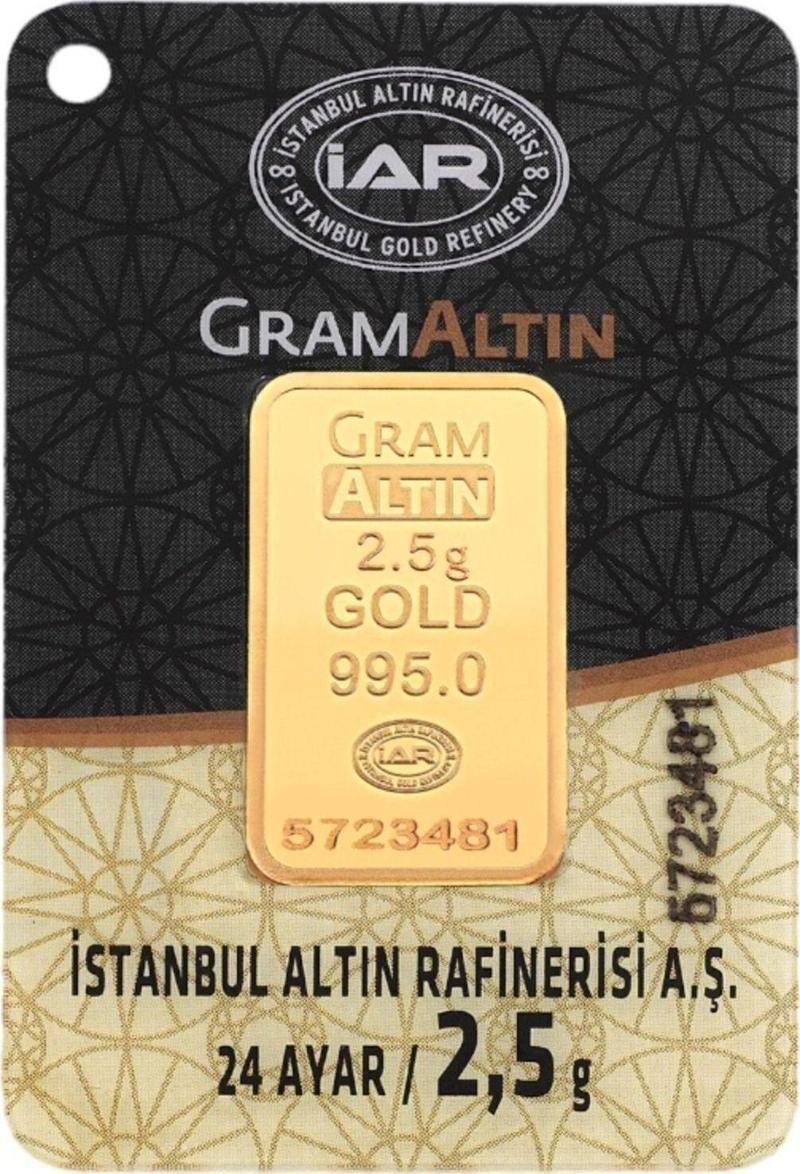 2,5 Gram Külçe Gram Altın IAR 24 Ayar