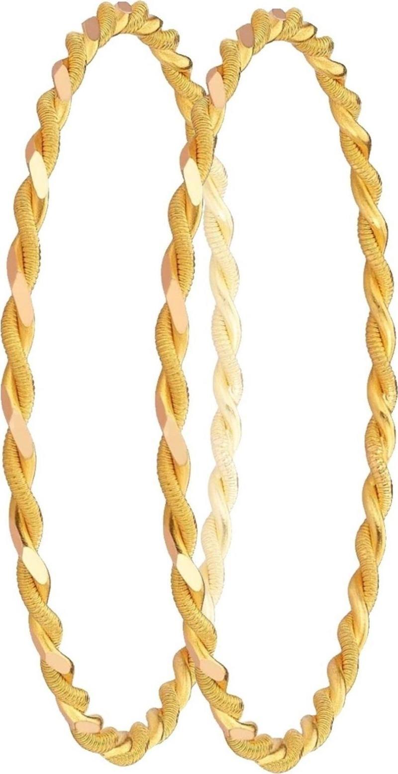 20 (2 x 10) gr (Gram) 22 Ayar İşçiliksiz Paftalı Burma Bilezik