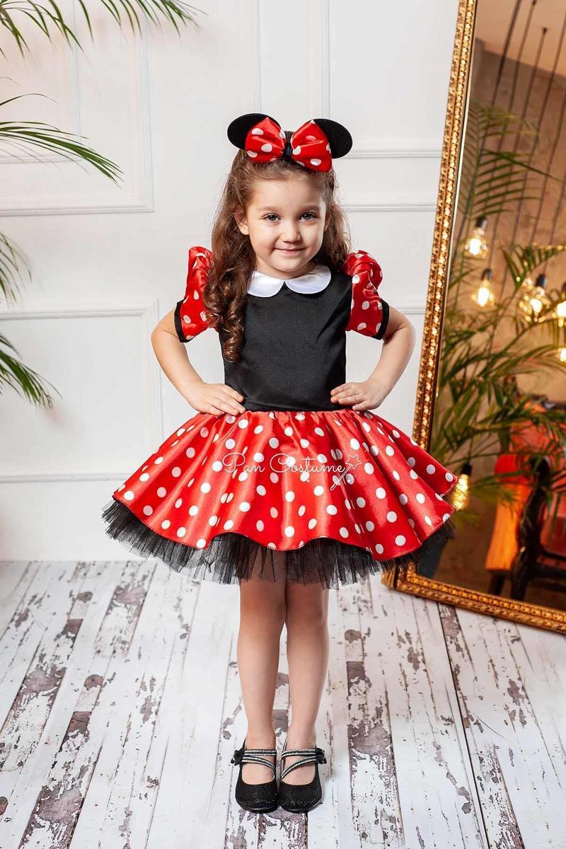Minnie Mouse Kız Çocuk Kostümü