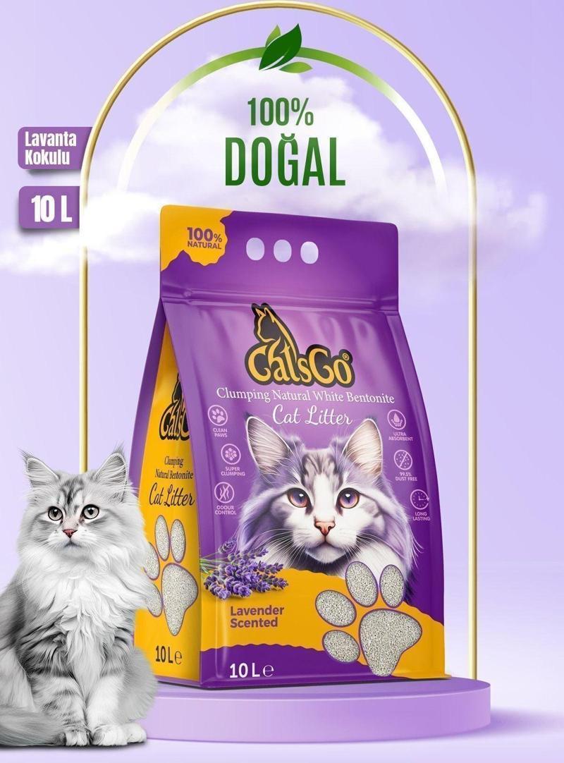 Lavantalı Premium Organik Kedi Kumu 10 Lt