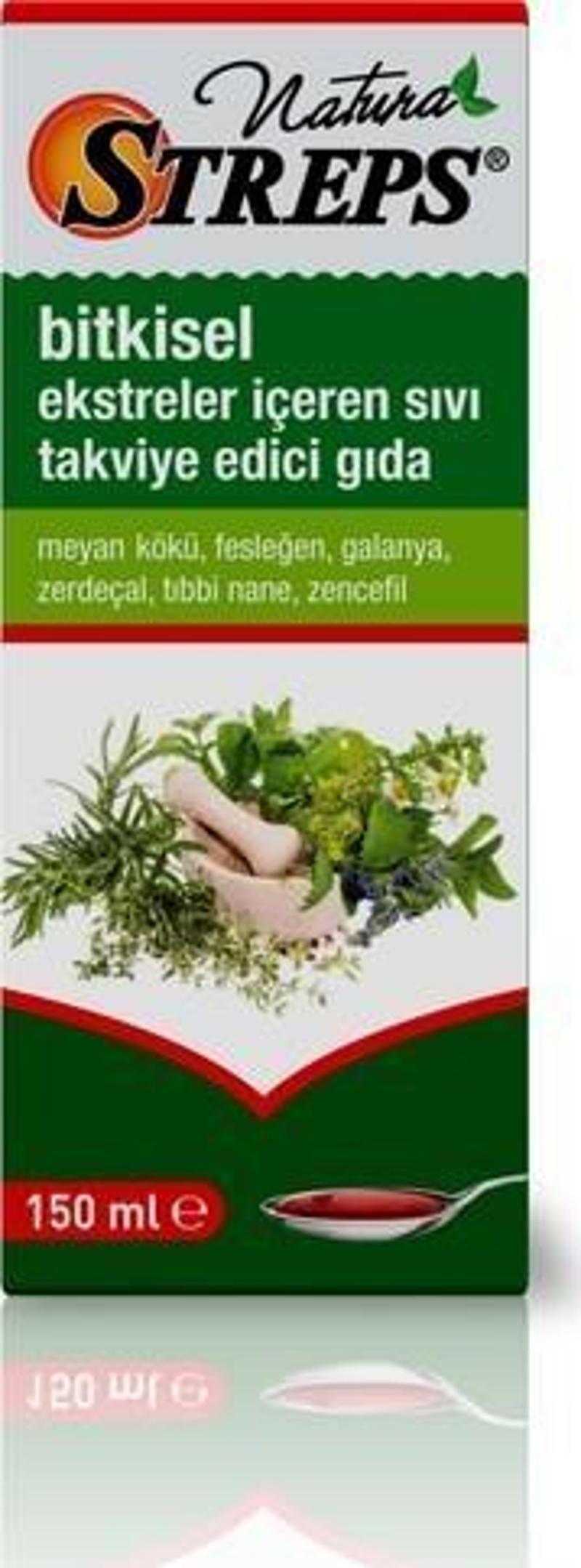 Natura Streps Bitkisel Şurup 150ml