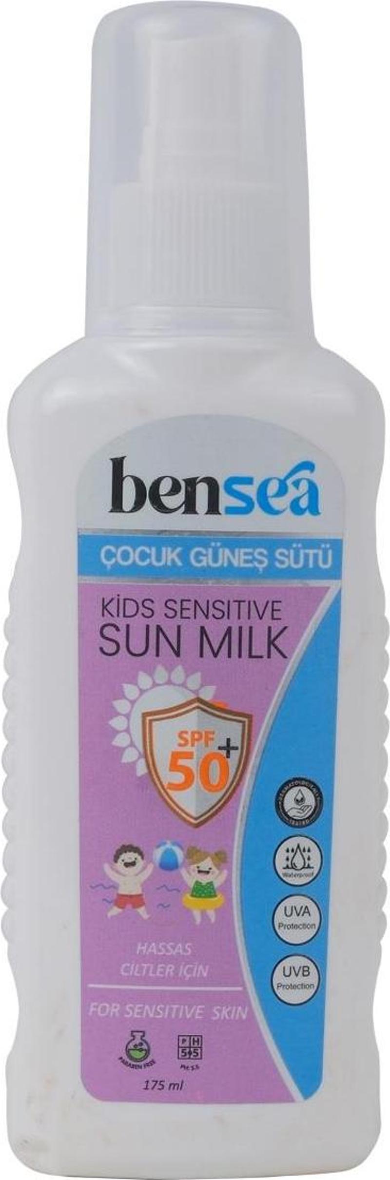 Bensea Çocuk Güneş Sütü 50 Spf + 175 Ml
