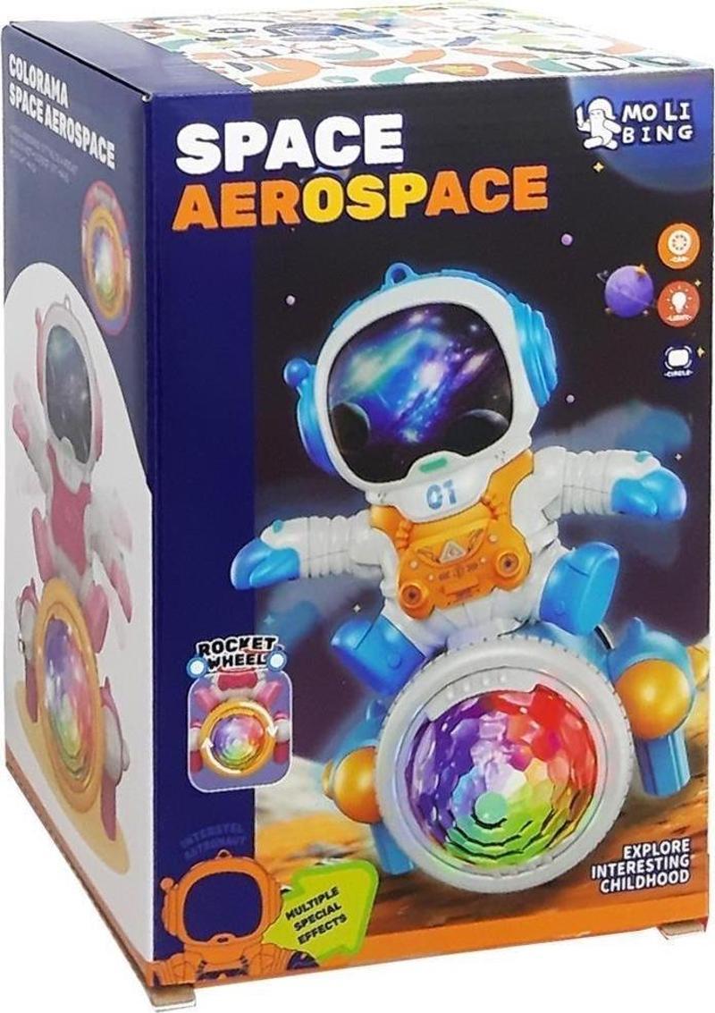 Işıklı Müzikli 3d Astronot Robot QB-67Y