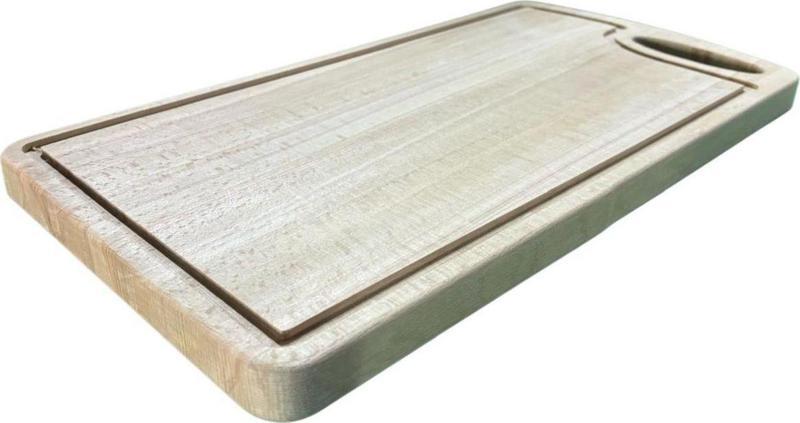 %100 Doğal Gürgen Ağacı Ahşap Kesme ve Sunum Tahtası 43x22 cm