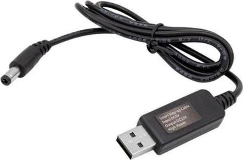 5V-12V usb to  Dc 5.5x2.5mm Kablo  modem uydu alıcı şarj kablosu 