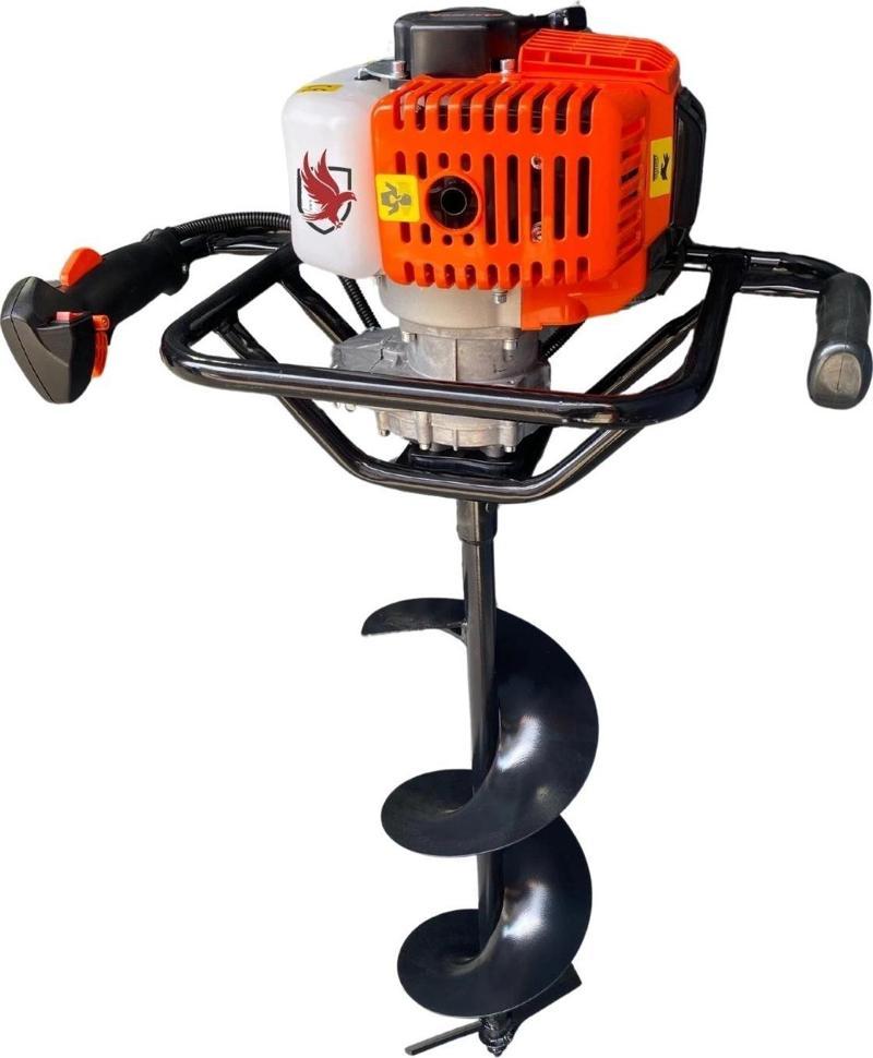 AG52 Motorlu Toprak Burgu Makinesi 20 Cm 3 Hp