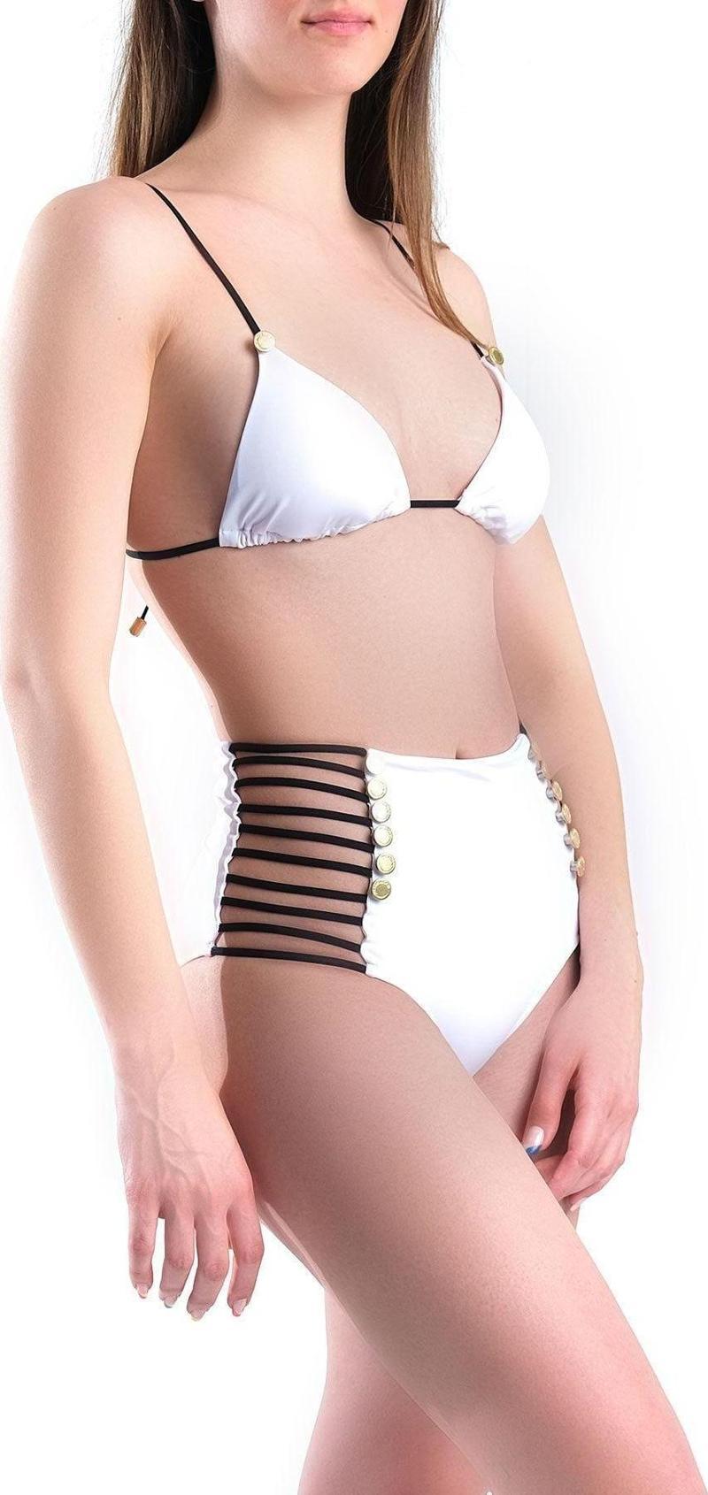 Bikini Takımı Yüksek Bel - Brooklyn Whıte