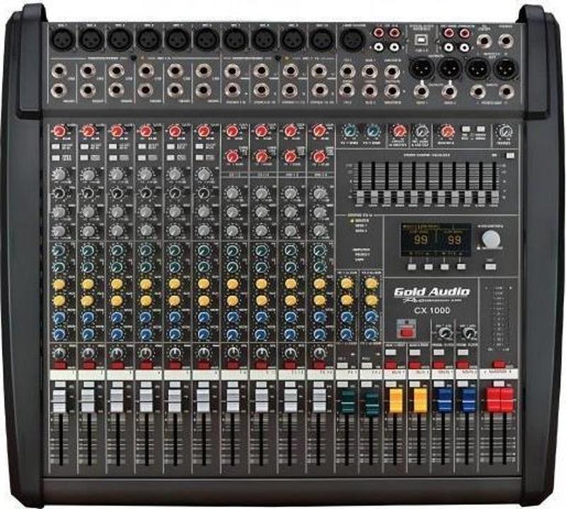 CMX 1000 10 Kanal Deck Mikser - Gold Audio