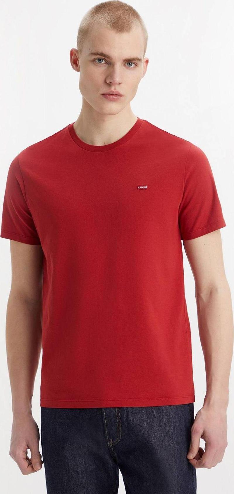 Erkek Arma Logo Kırmızı Basic T-shirt - 003vj-0000