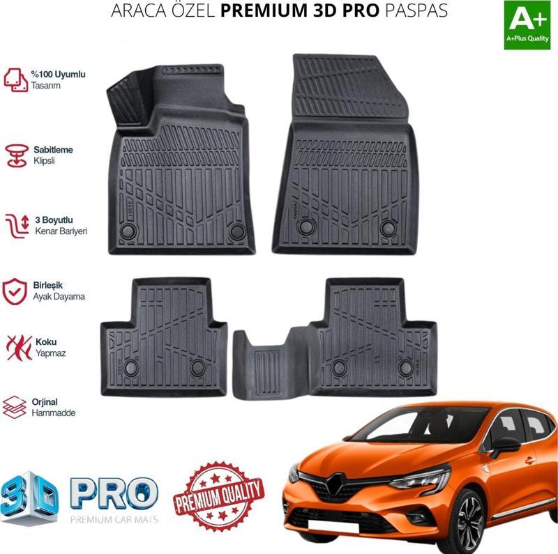 CLİO ARACA ÖZEL 3D PASPAS 2019 2020 2021 2022 2023 2024