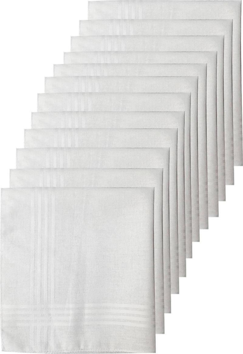 12li Paket Klasik Cep Hediyelik Bayram Mendili %100 Pamuklu 30x30 Cm