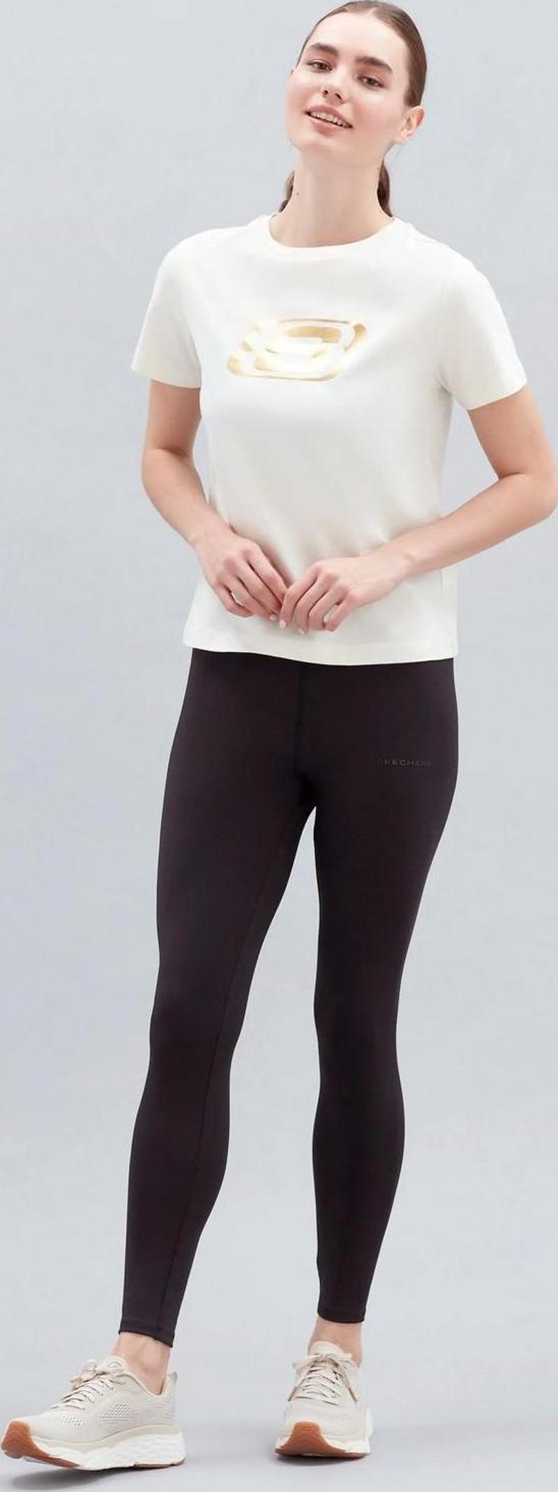 S221508-100 W Graphic Tee Big Logo T-Shirt Kadın T-Shirt
