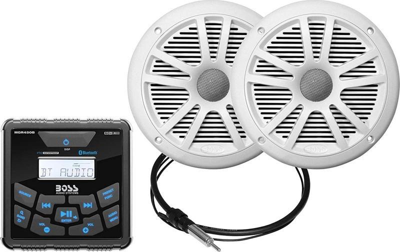 Audio MCKGB450W.6 Systems Usb Aux Girişli Bluetoothlu Hoparlörlü Marin Teyp Seti