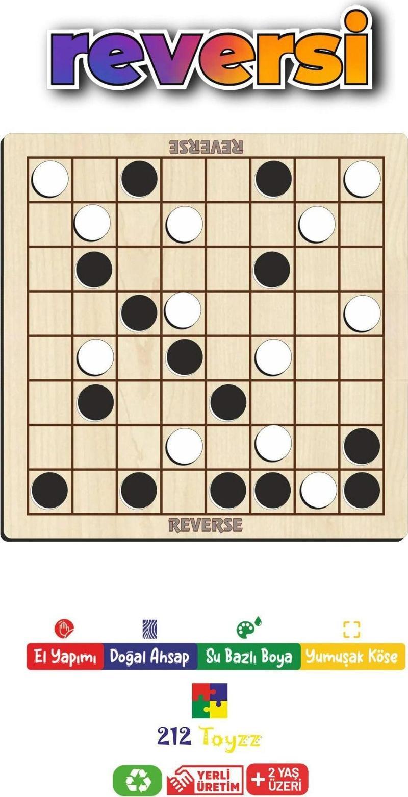 Ahşap Reverse Zeka Ve Strateji Oyunu, Reversi