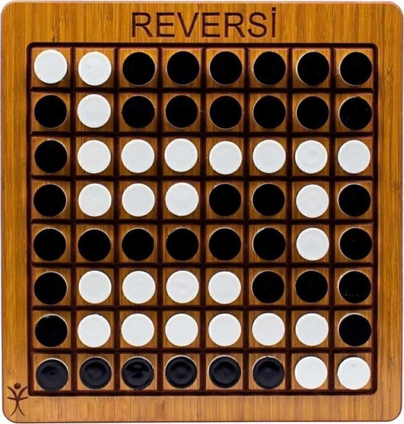 Ahşap Reversi, Zeka Oyun, Strateji, Akıl Oyunu , Kutu Oyunu