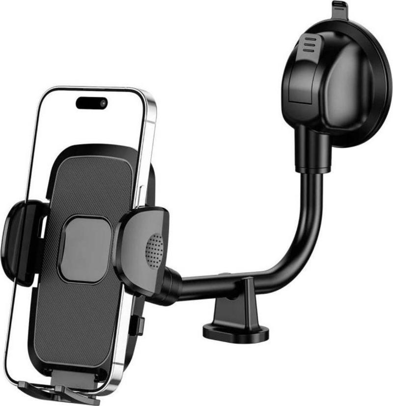 Ayarlanabilir Vakum Kilitli Cam Ve Torpidoya Takılabilen Telefon Tutucu